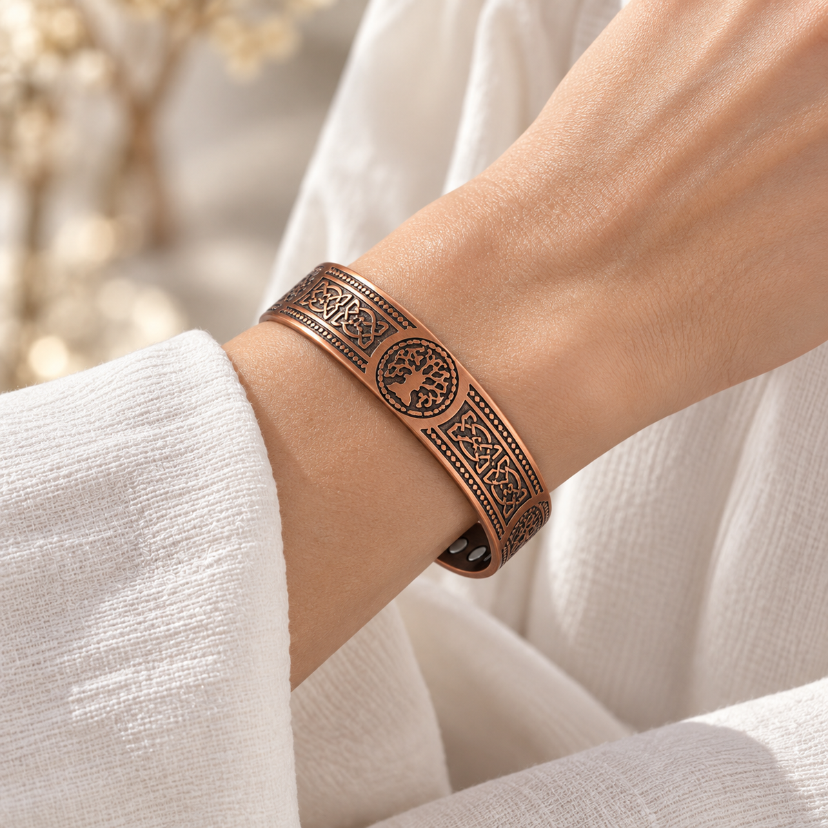 Kupferarmband Knoten