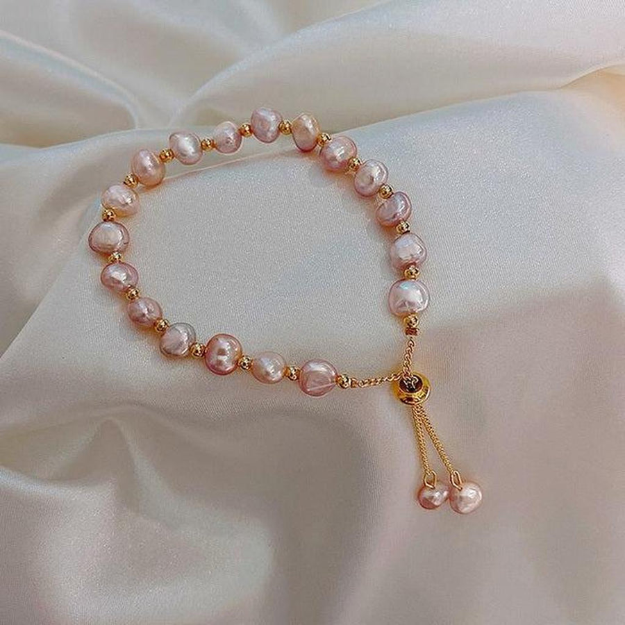 Armband Rosa Margerite auf Gold