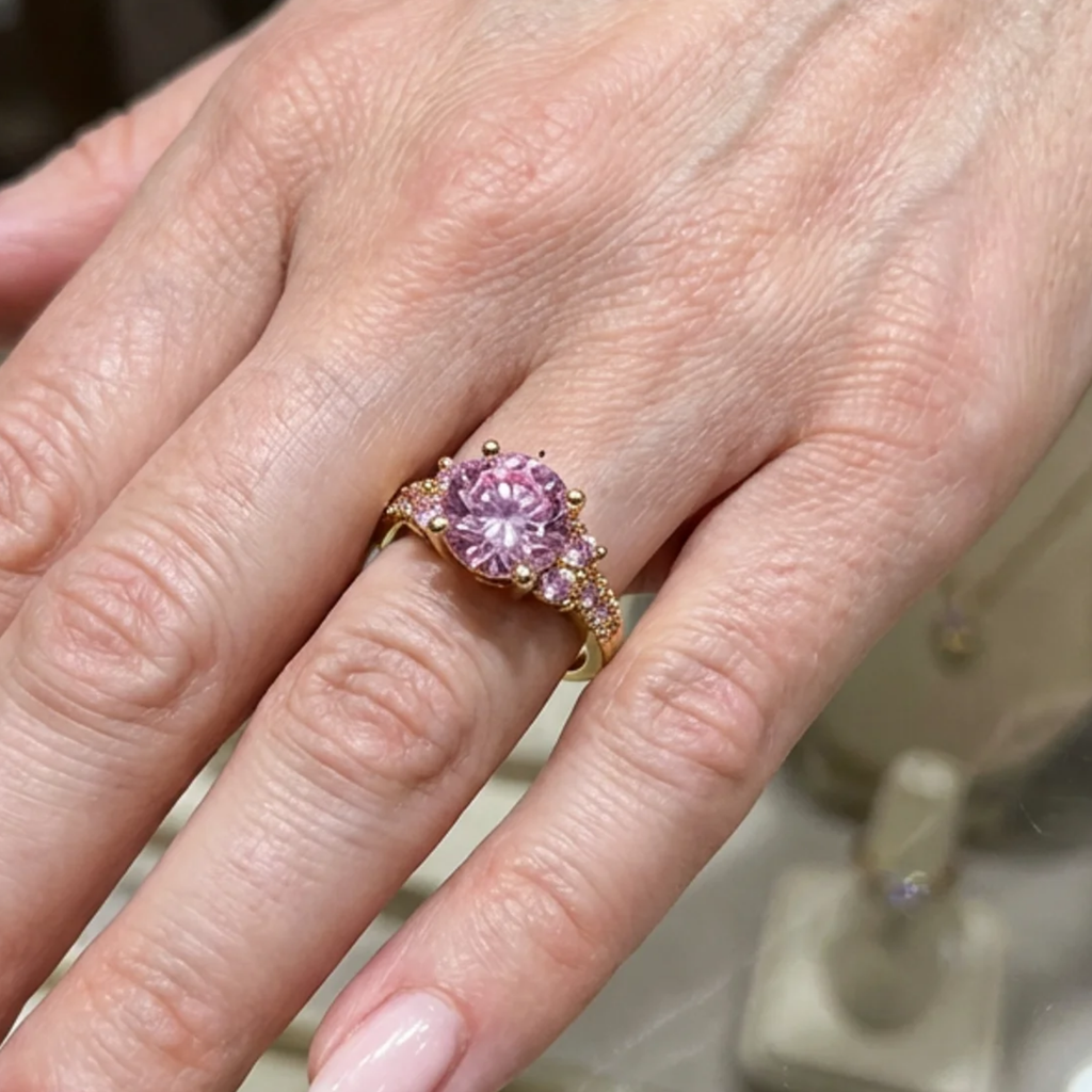 Celia Rosetten-Ring | Weissgold