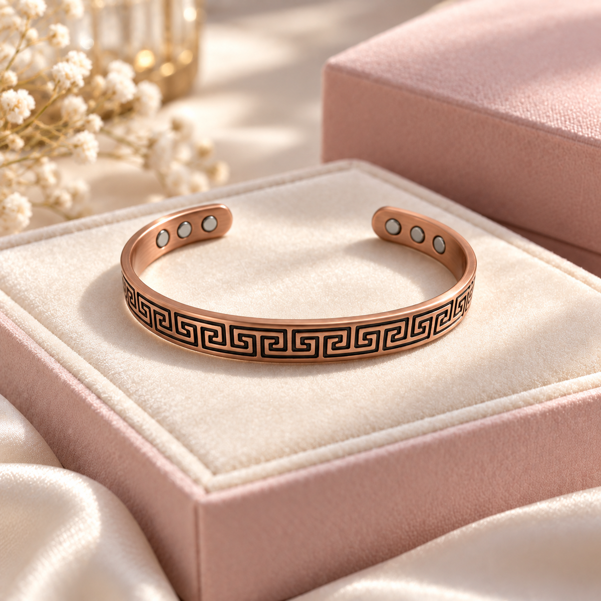 Kupferarmband Mäander