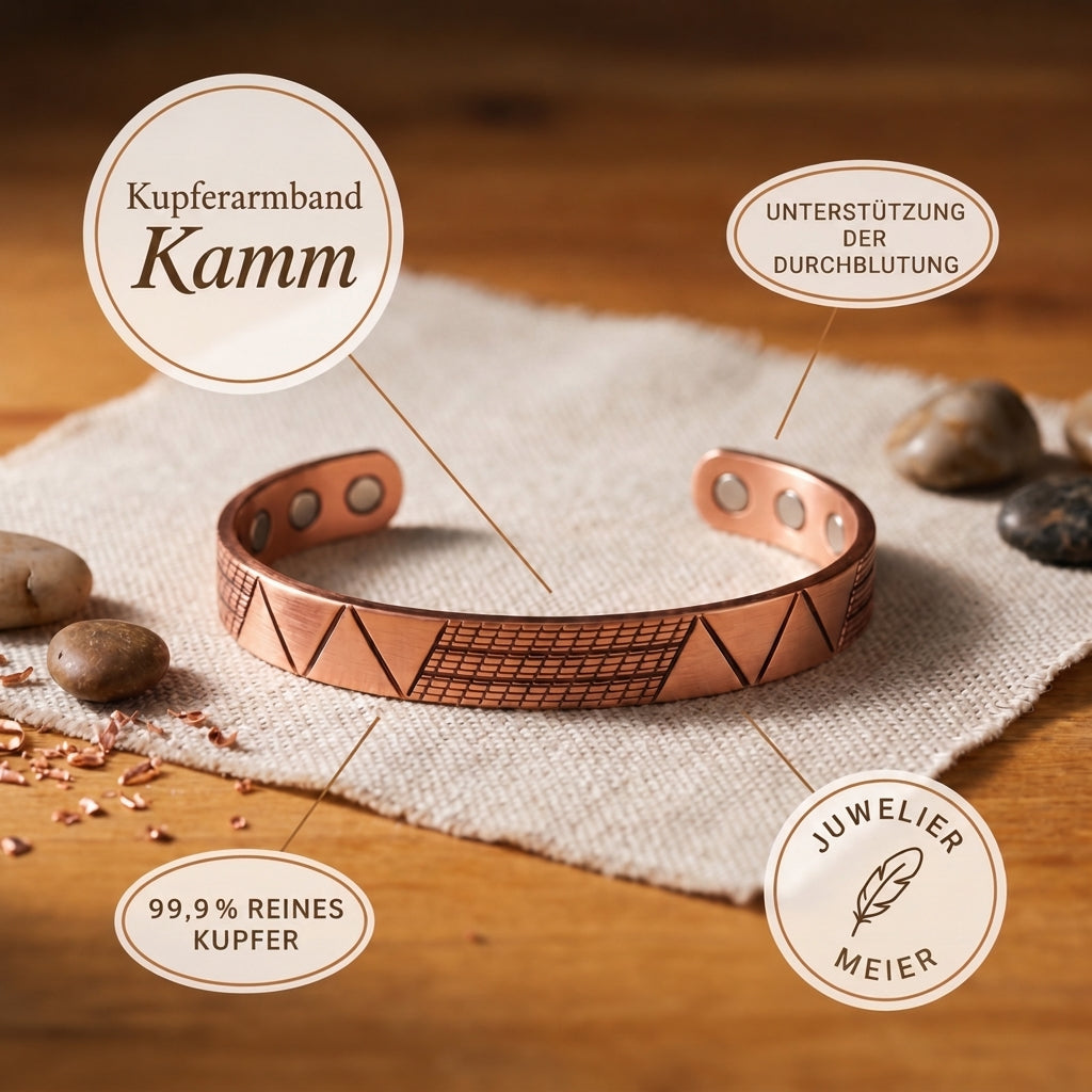 Kupferarmband Kamm