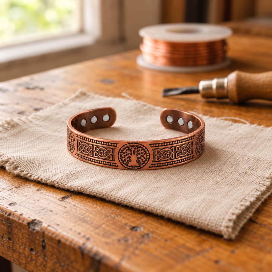 Kupferarmband Knoten