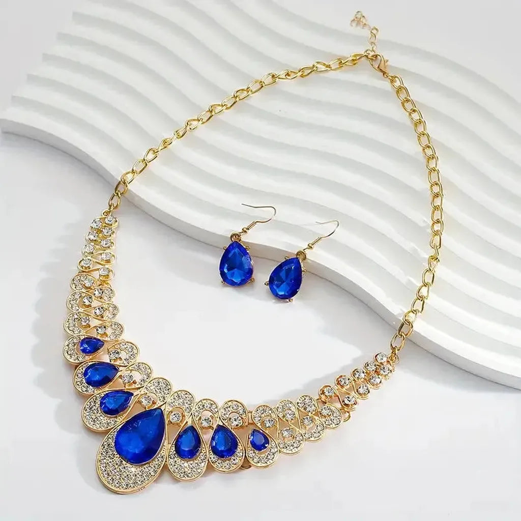 Maevina Zafiros Schmuckset | Gold