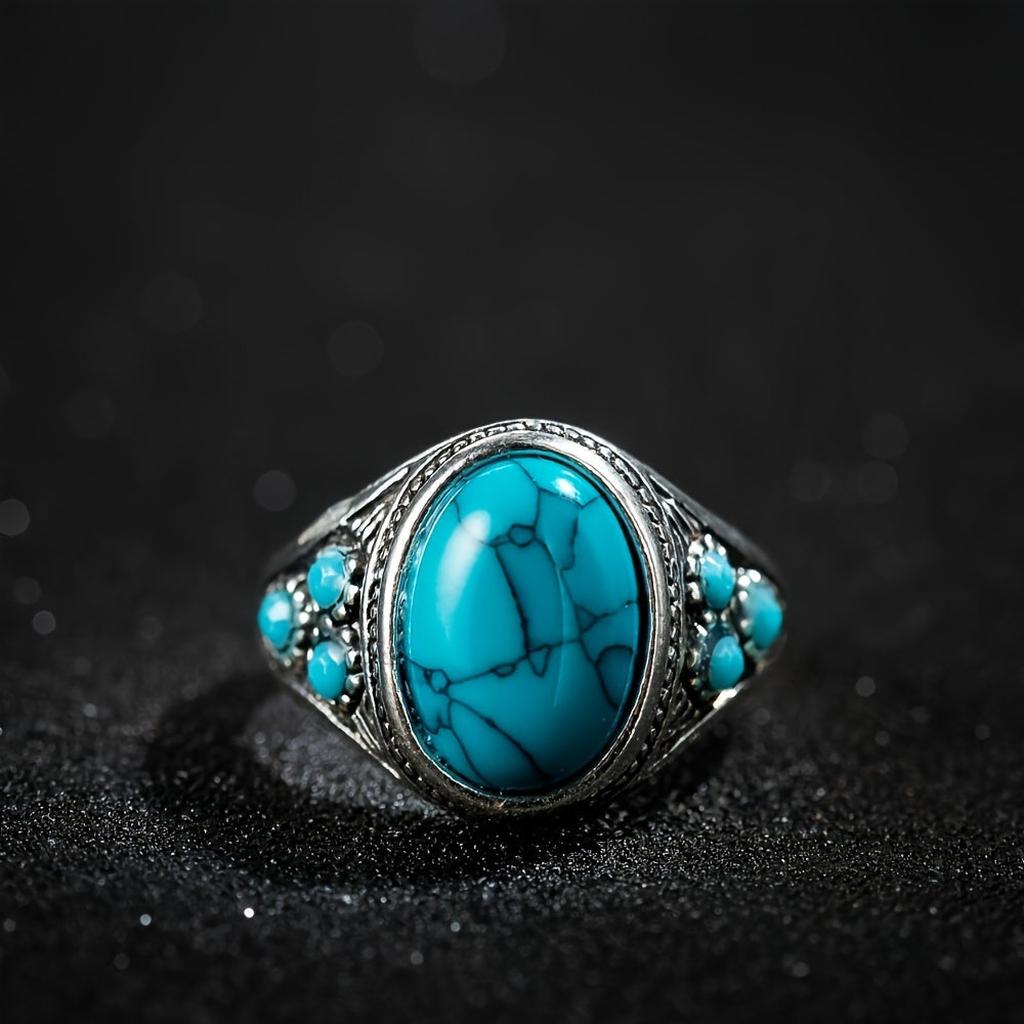 Nomade Blausteinring | Weissgold