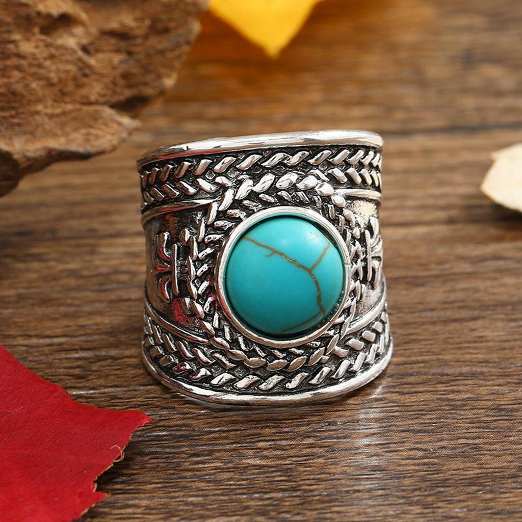 Ravik Stein offener Ring | Weissgold
