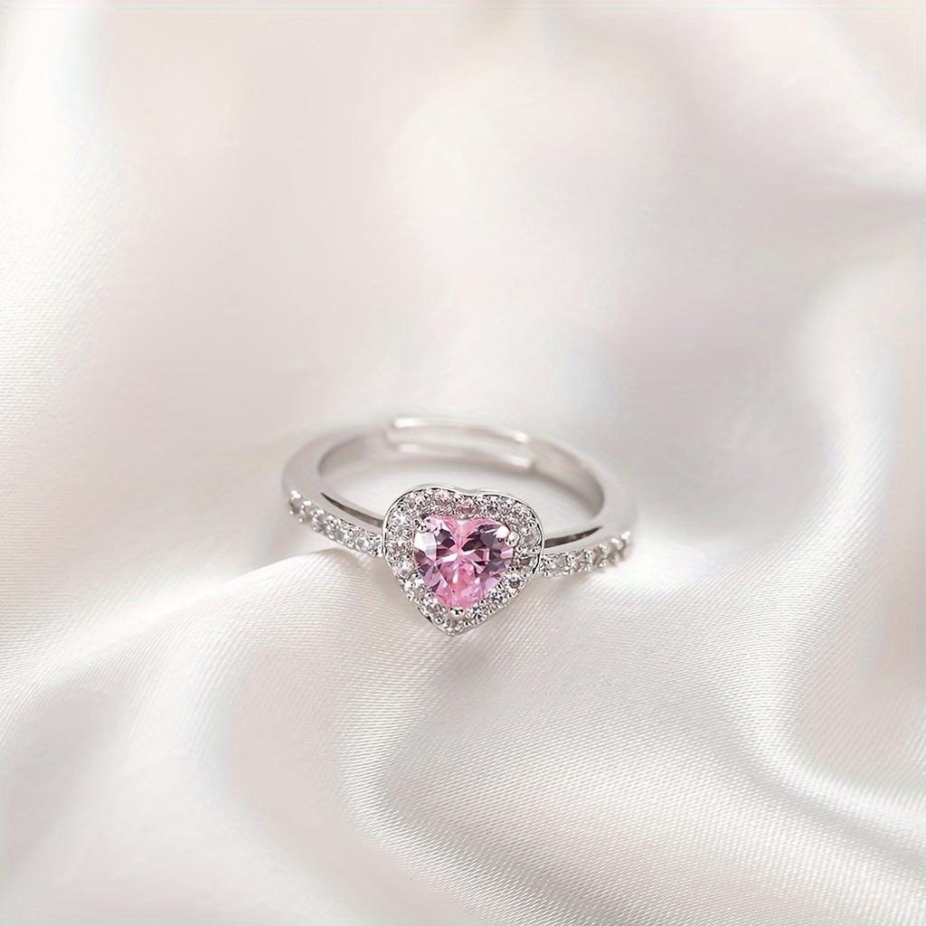 Rosekiss Herzring | Weissgold