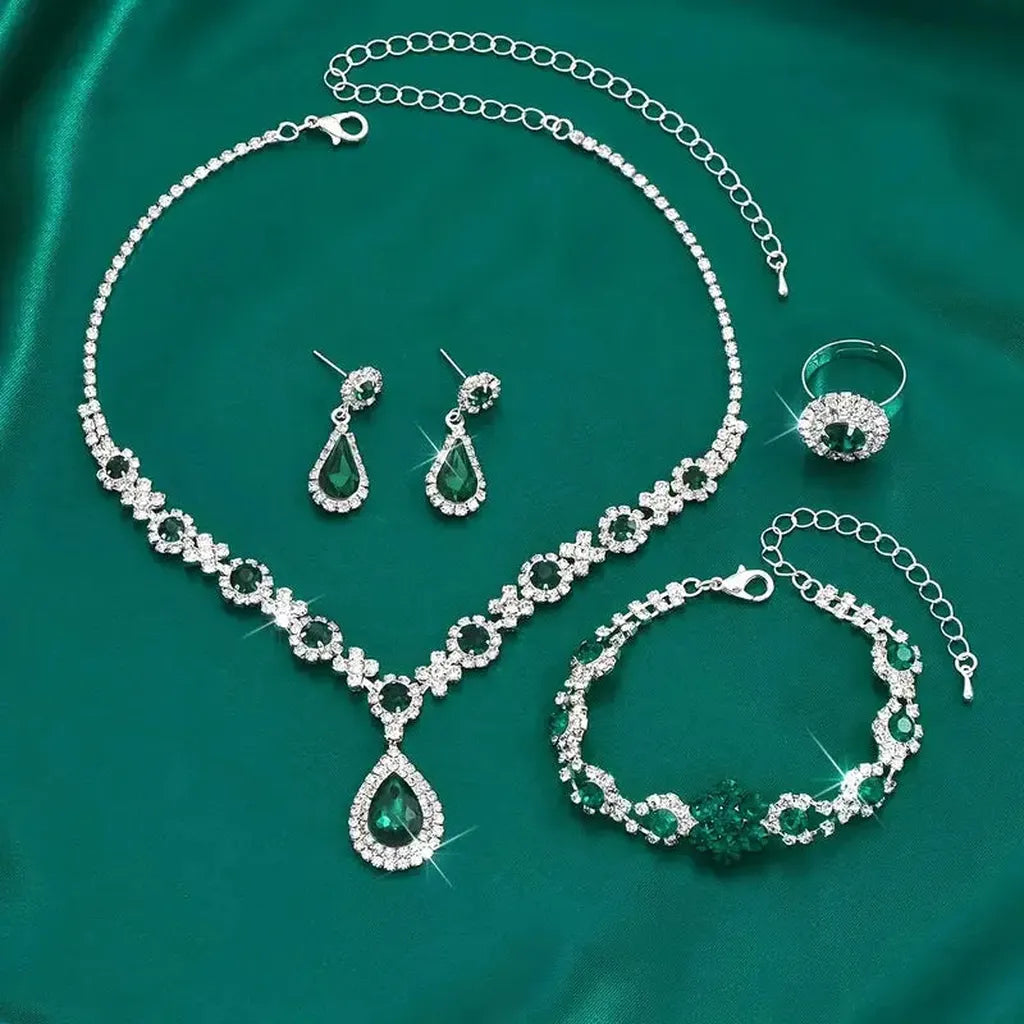 Schmuckset Adriana Lysandra | Weissgold