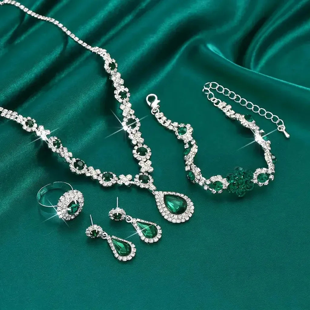 Schmuckset Adriana Lysandra | Weissgold