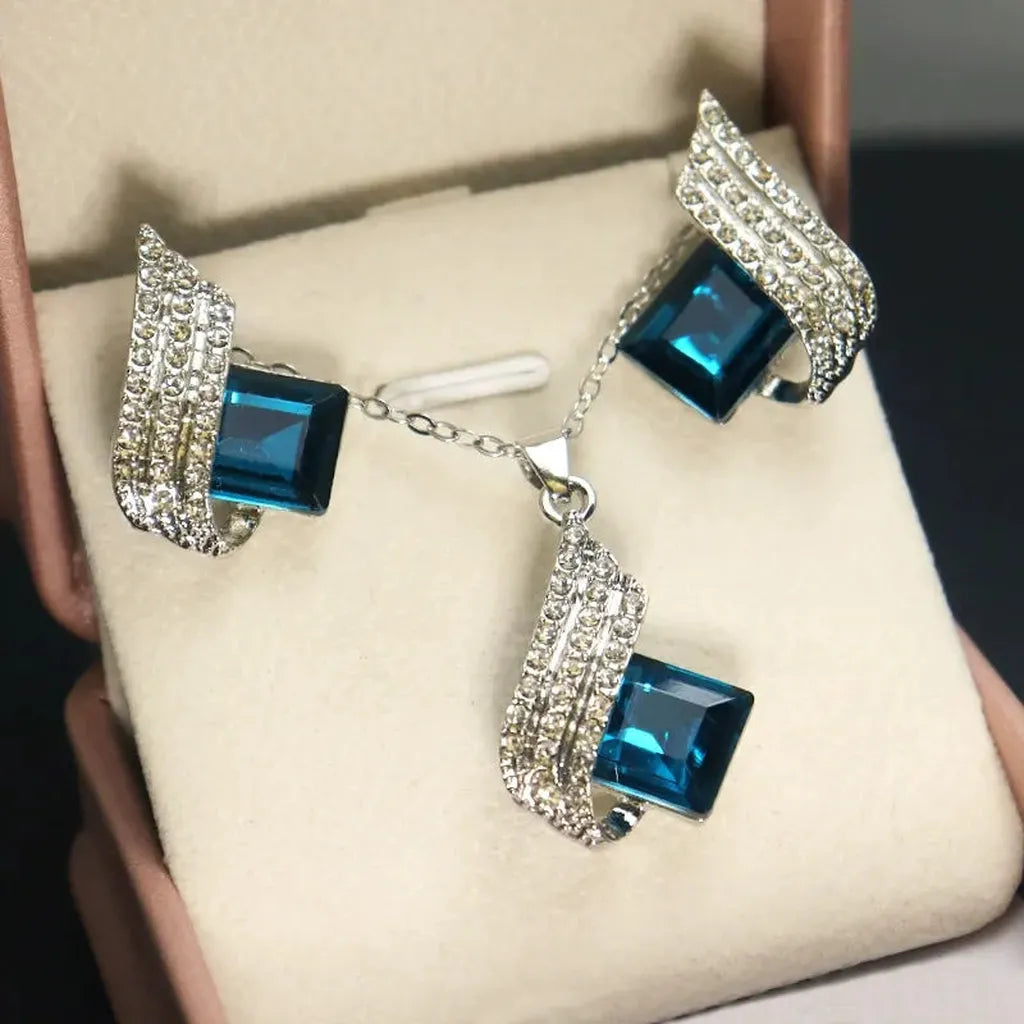 Schmuckset Wien aus Weissgold