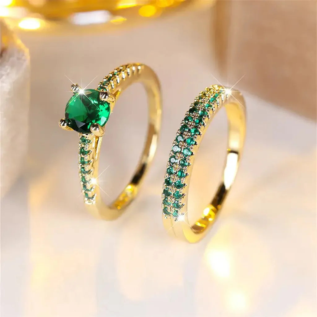 Serena Smaragd Duo Ring-Set