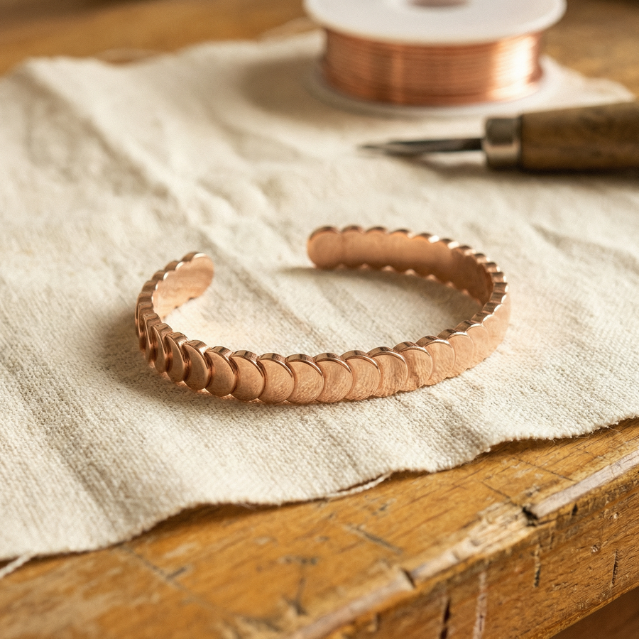 Kupferarmband Gezeiten