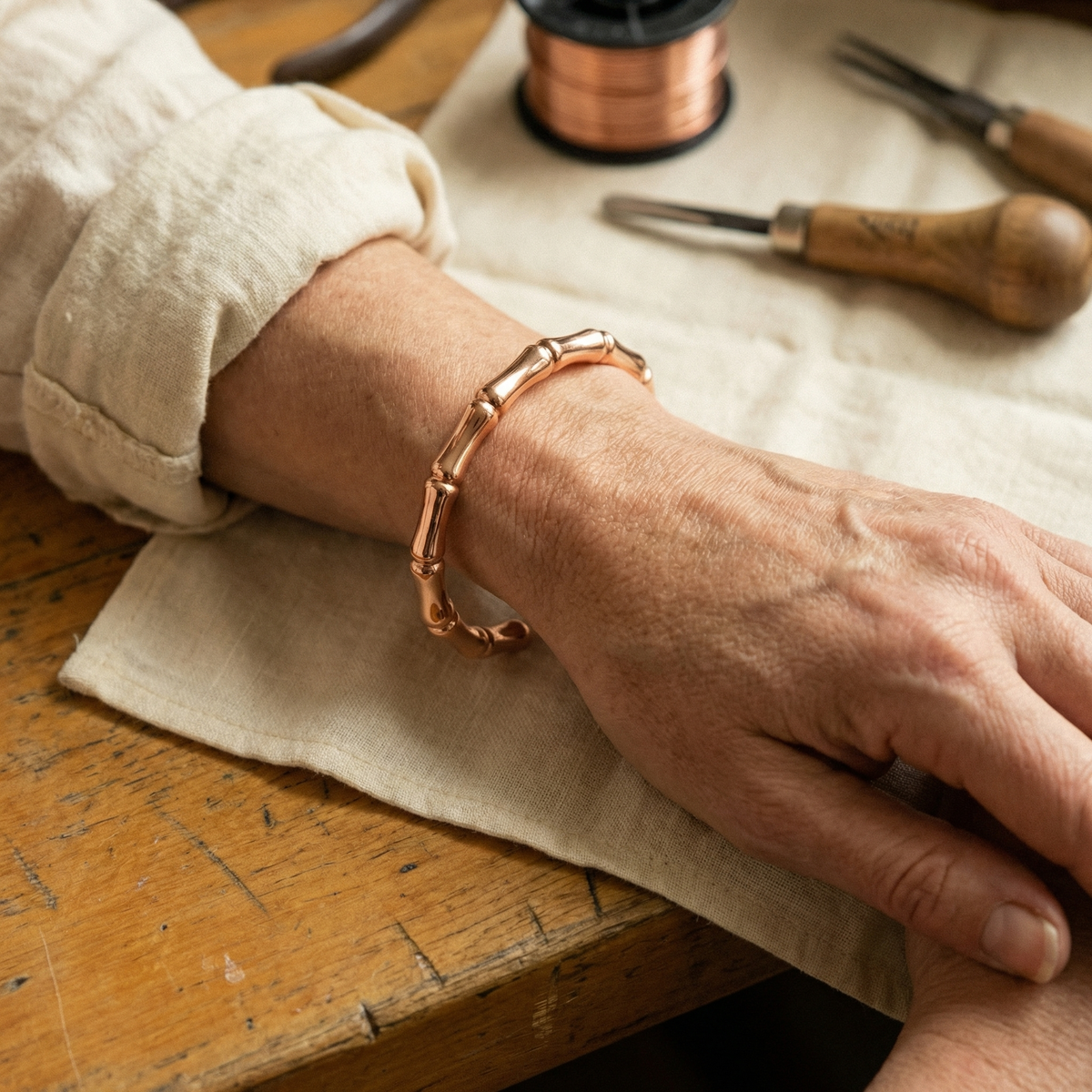 Kupferarmband Hain