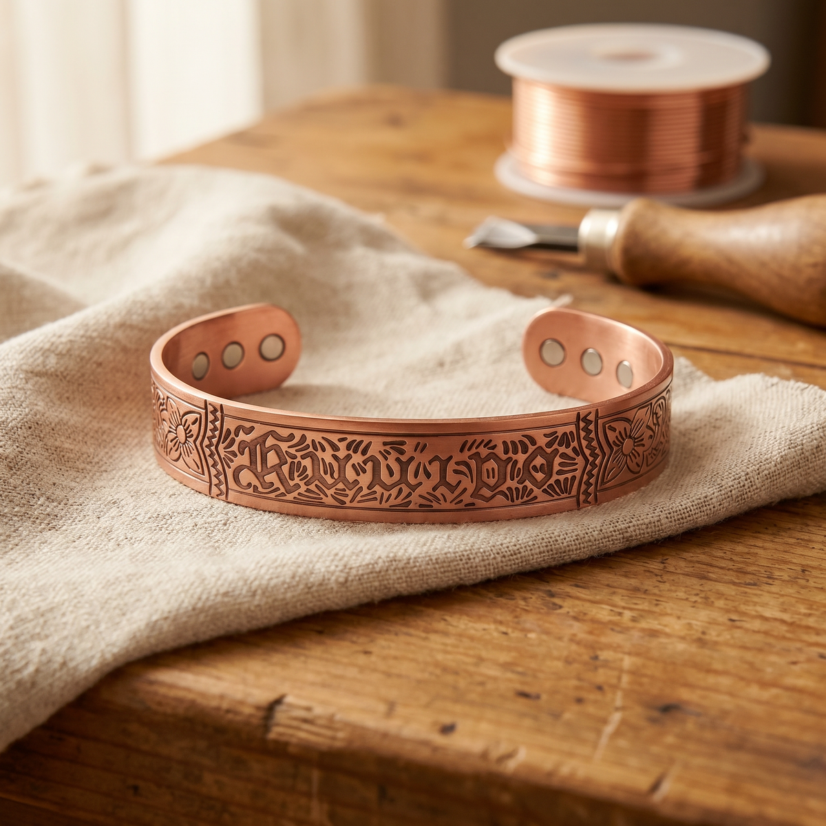 Kupferarmband Strömung
