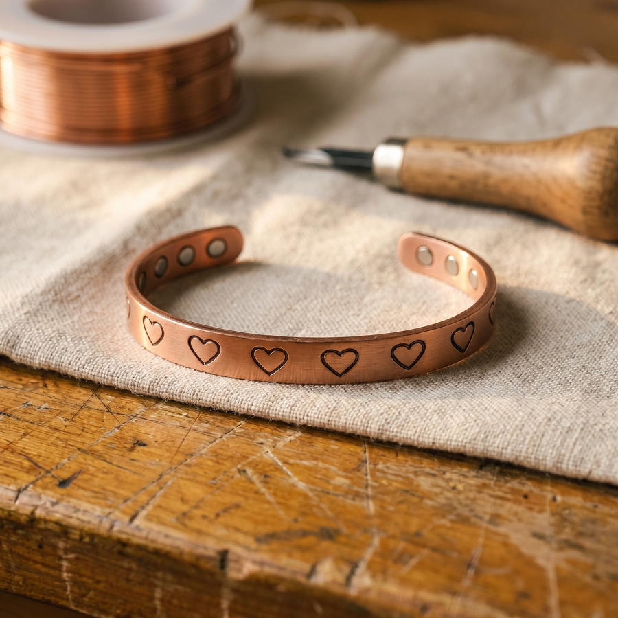 Kupferarmband Herdfeuer