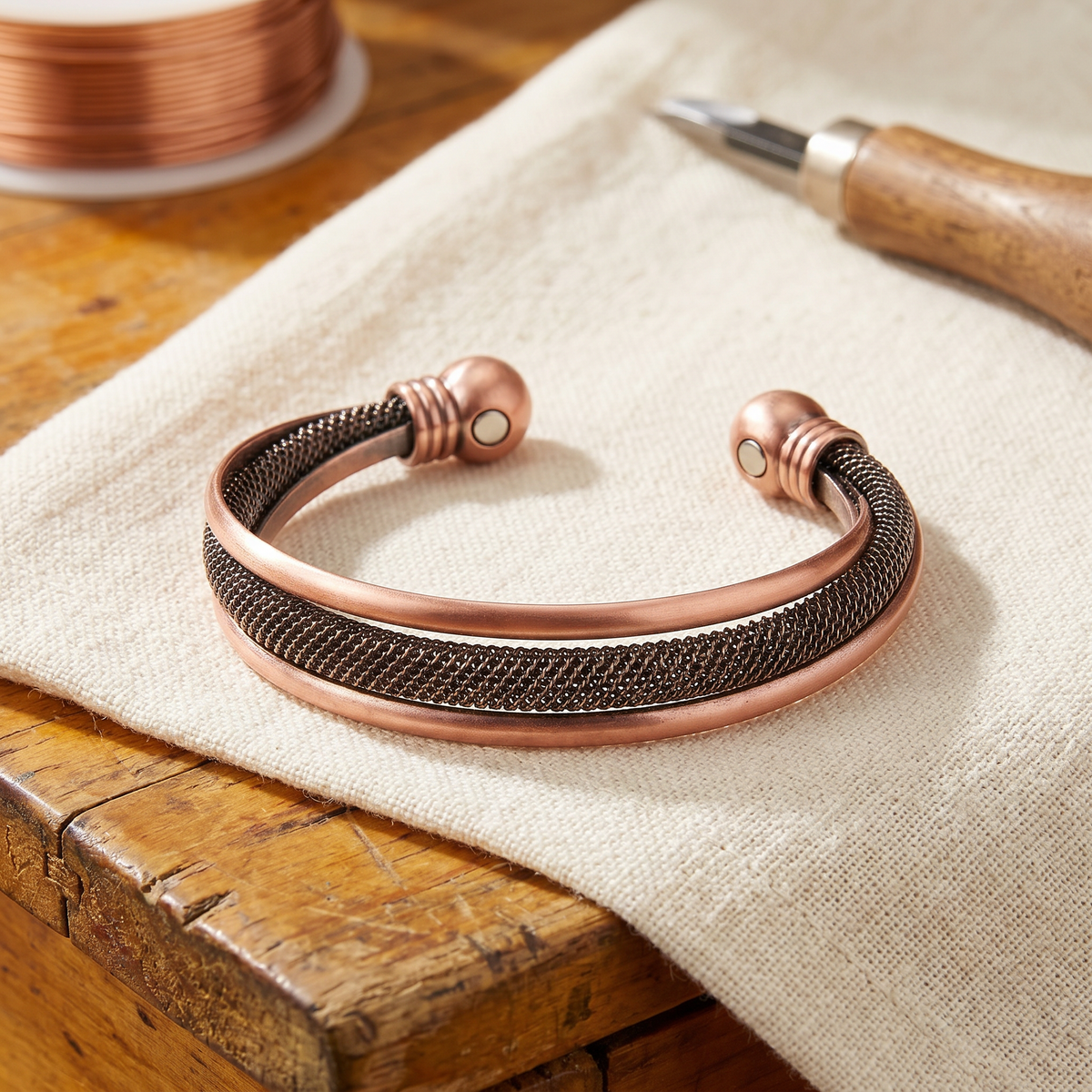 Kupferarmband Steinmal