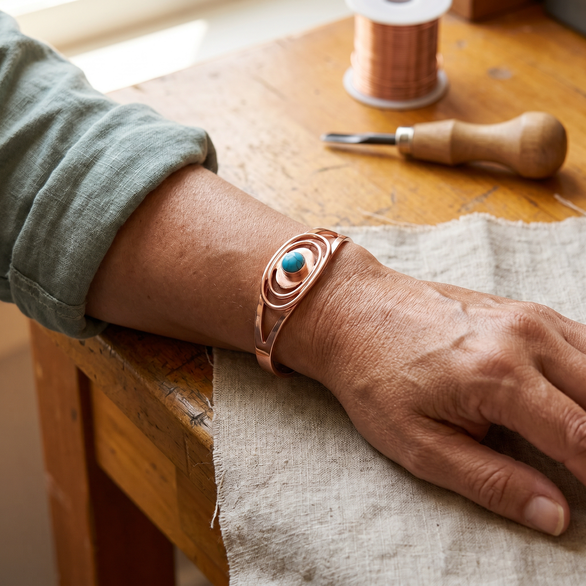 Kupferarmband Ried