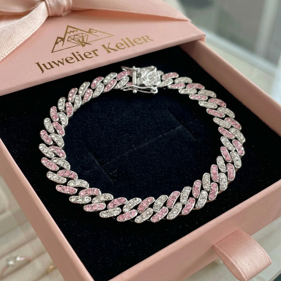 Panzerkettenarmband Arktisches Rosé