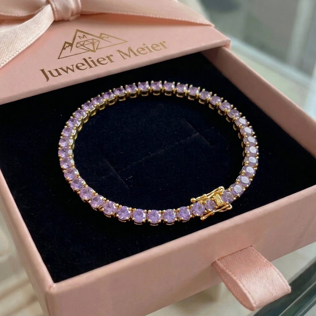 Tennisarmband aus Amethyst